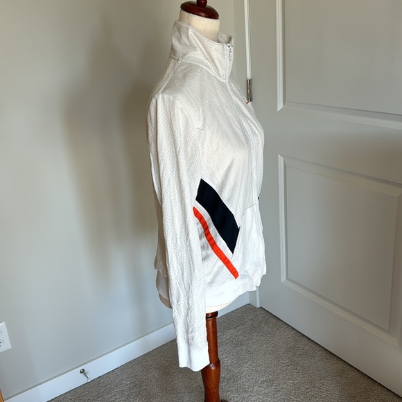 Vintage Nike rare white blue orange nylon polyester athletic jacket size XL - Picture 3 of 10